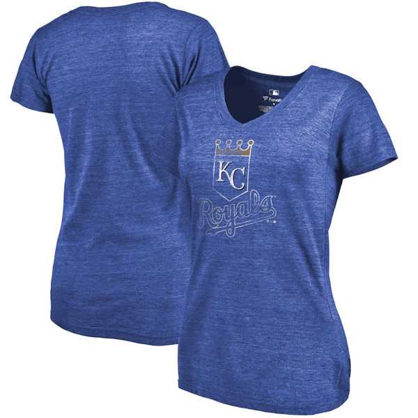 Women's Kansas City Royals Fanatics Branded Primary Distressed Team Tri Blend V Neck T-Shirt Heathered Royal FengYun,We sell and wholesale Women's Kansas City Royals Fanatics Branded Primary Distressed Team Tri Blend V Neck T-Shirt Heathered Royal FengYun on line form chian!